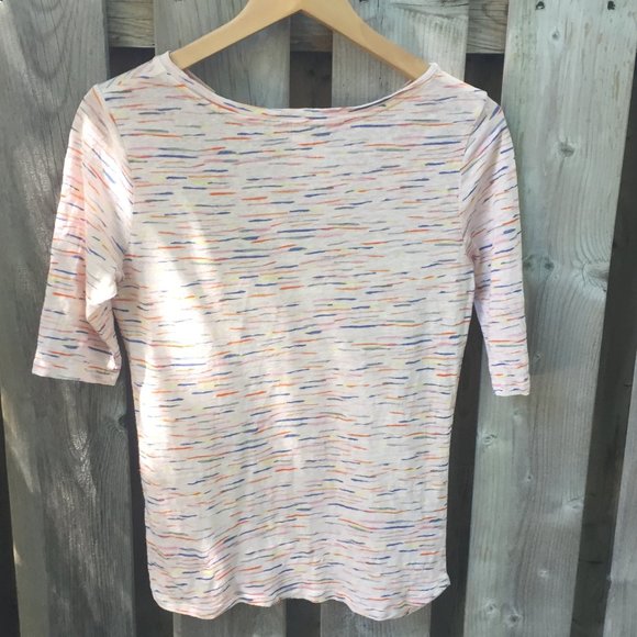 Bellrose pink & blue striped linen top - size 8 - Picture 7 of 9